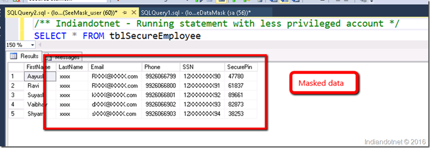 SQL Security Tips: Dynamic Data Masking to secure data access